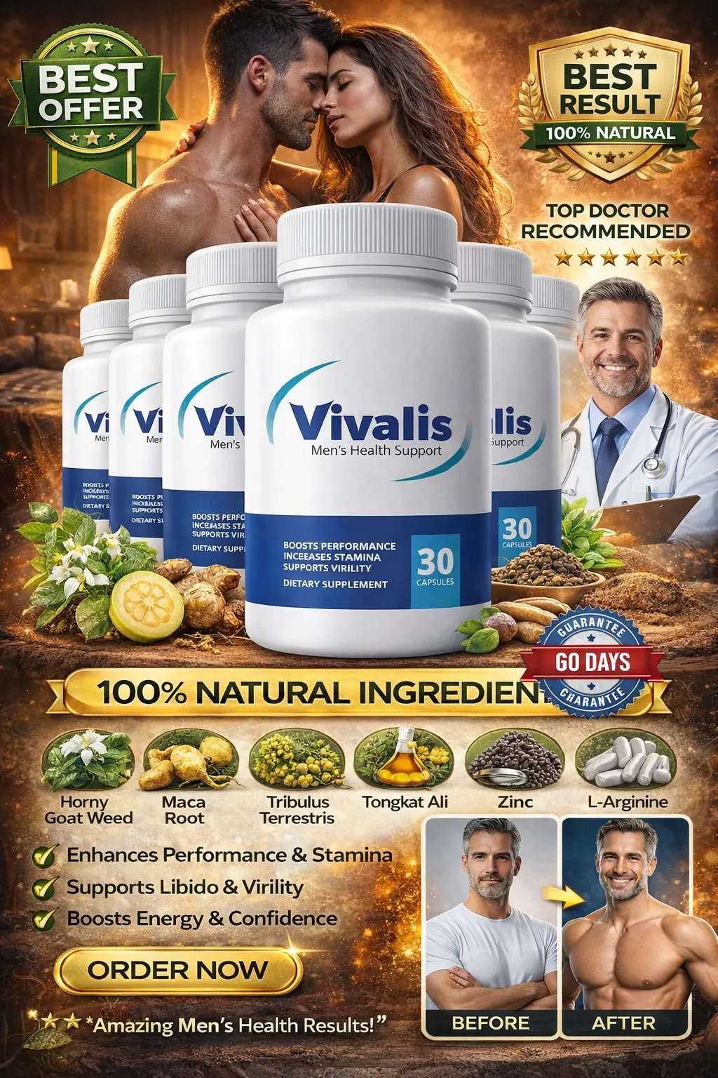 Vivalis Men's Health Support Supplement